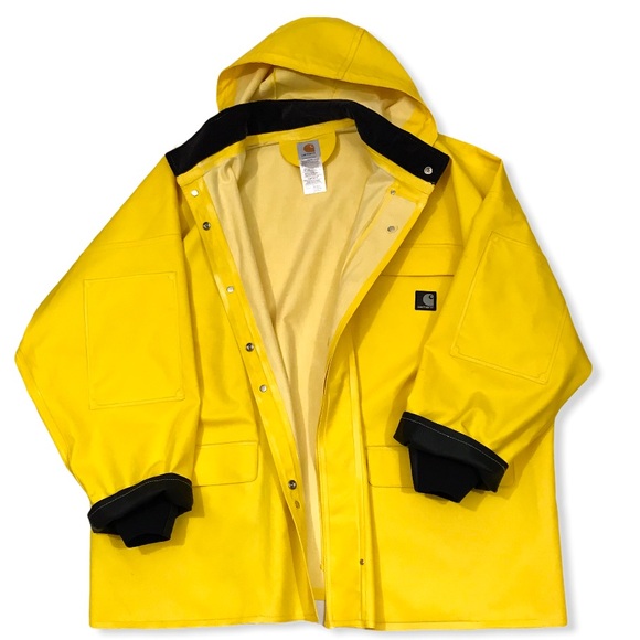 carhartt rubber rain jacket